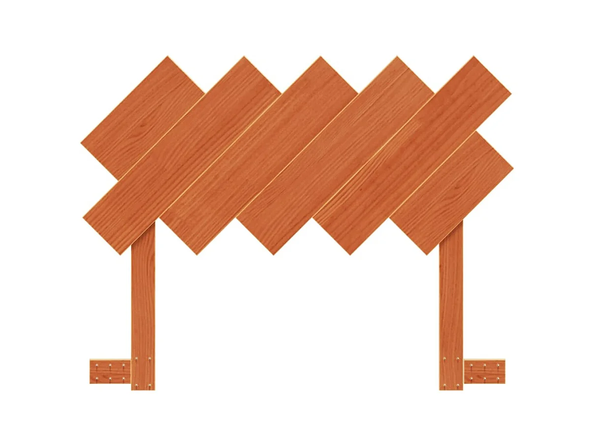 Braunes Wachskopfteil 100 cm massives Kiefernholz