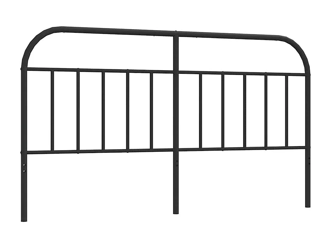 Tête de lit métal noir 180 cm