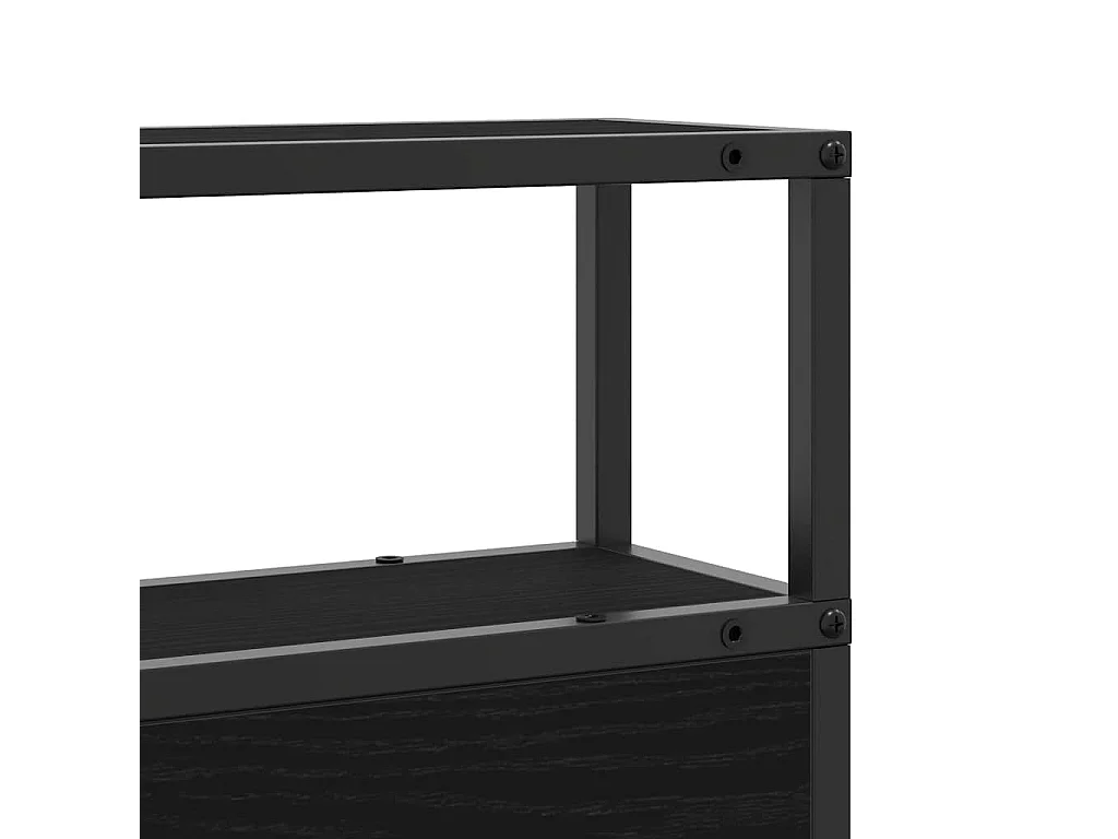 Tête de lit de rangement Chêne noir 160 cm Bois d'ingénierie