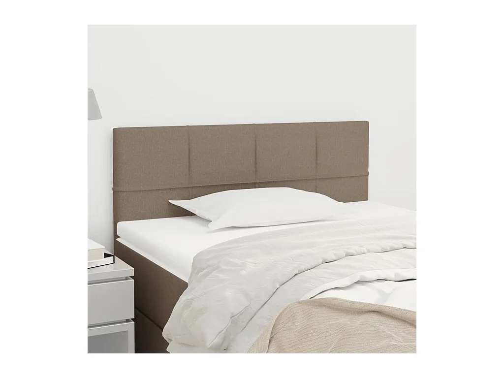 Taupe Kopfteil 80x5x78/88 cm Stoff