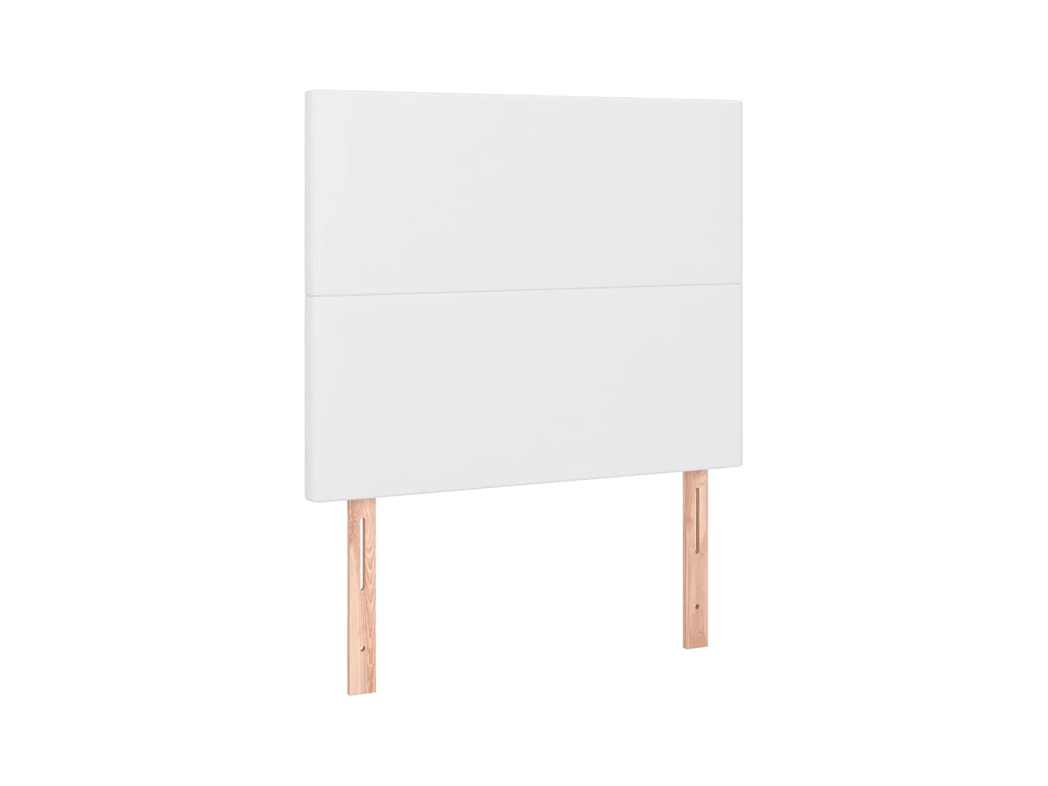 LED Hoofdbord Wit 100x5x118/128 cm Kunstleer