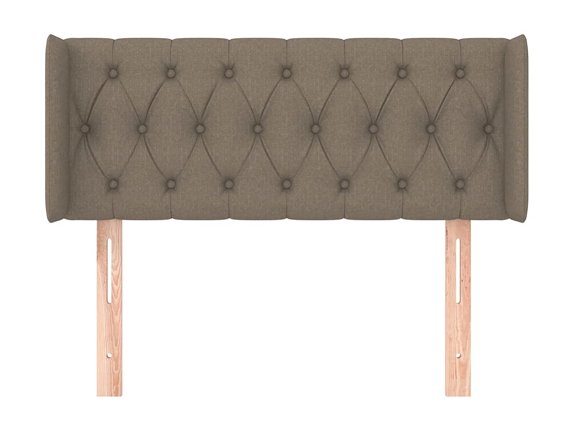 Tête de lit avec oreilles Taupe 93x16x78/88 cm Tissu