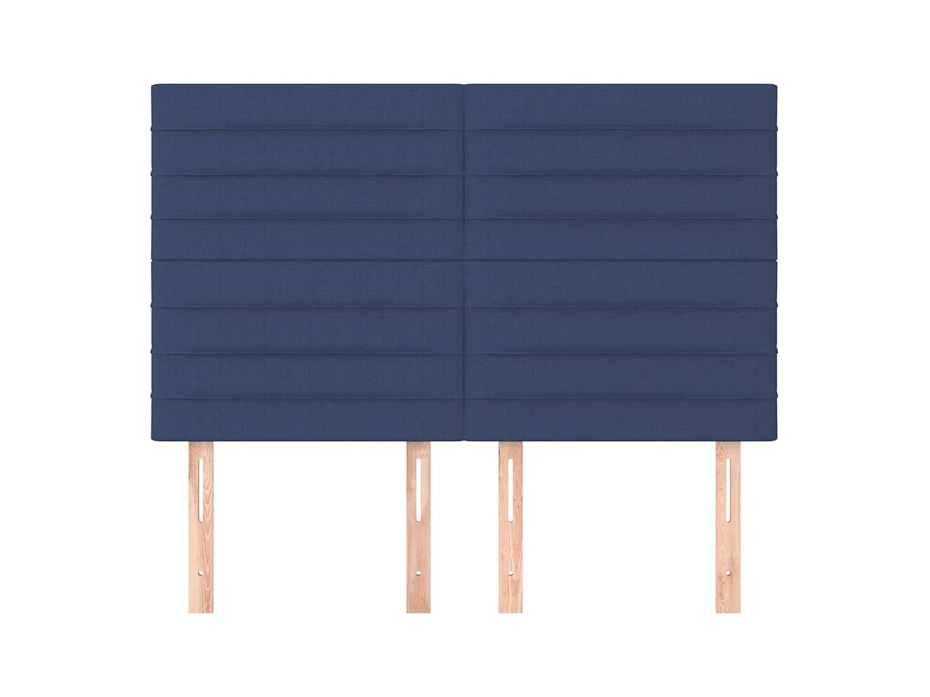 Hoofdborden 4 stuks Blauw 72x5x78/88 cm Stof