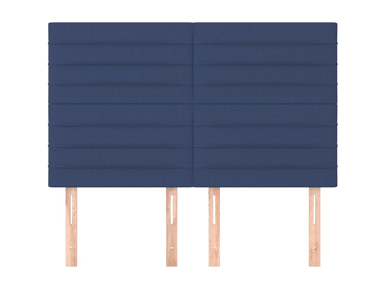 Testiere 4 pezzi Blu 72x5x78/88 cm Tessuto