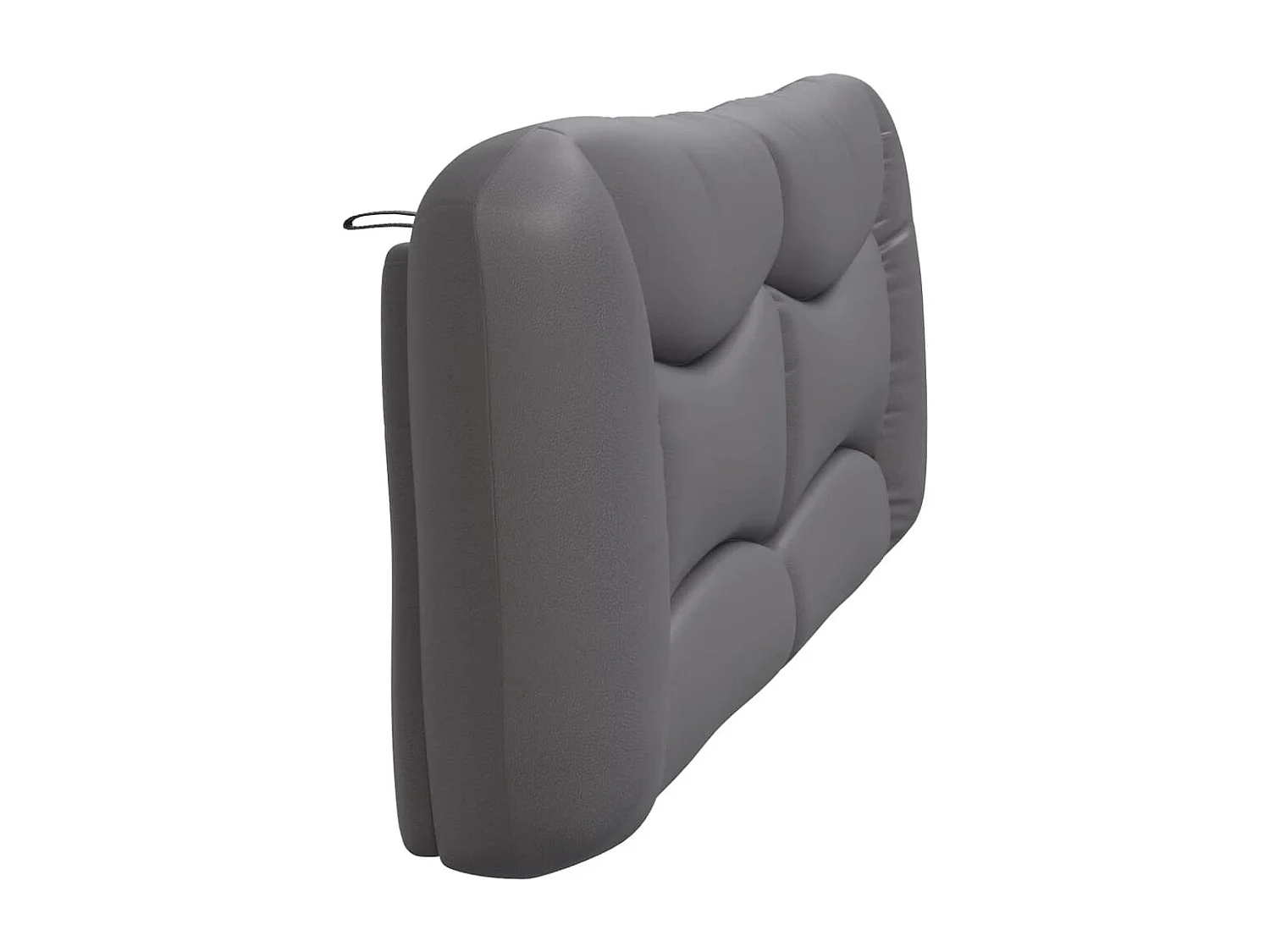 Coussin de tête de lit gris 200 cm similicuir