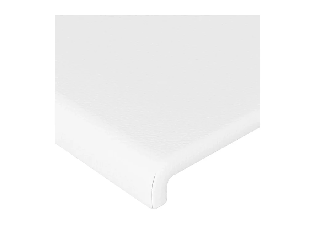 Hoofdbord met vleugels Wit 83x16x118/128 cm Kunstleer