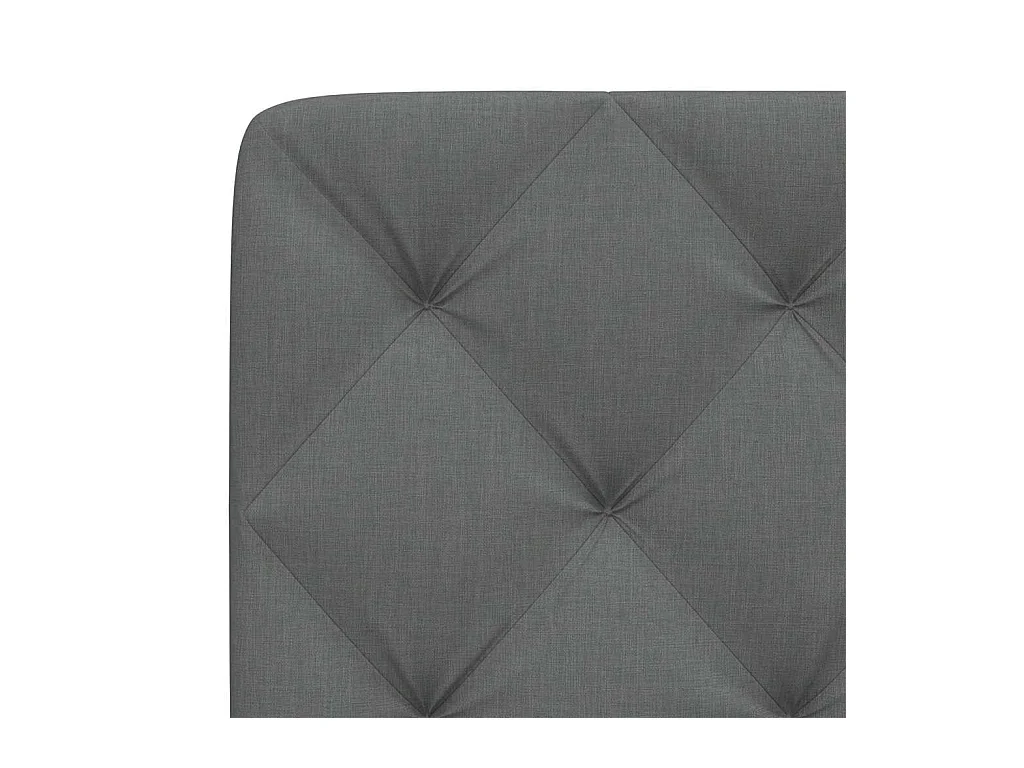 Coussin de tête de lit gris foncé 200 cm tissu