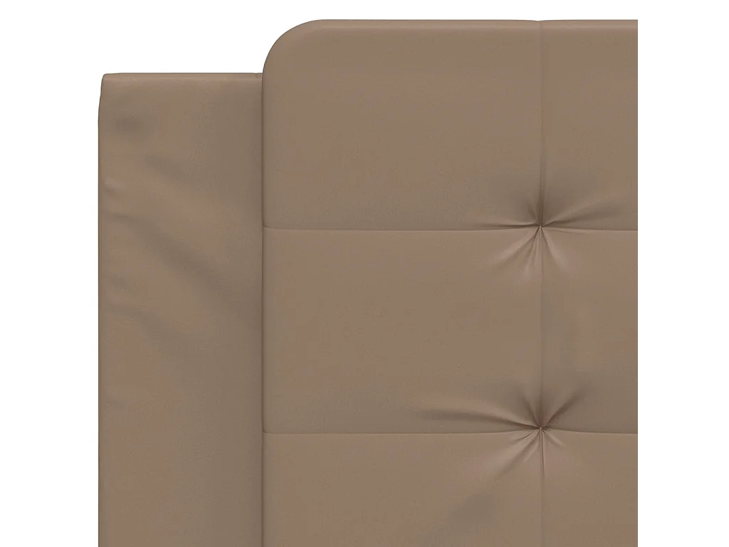 Cappuccino Kopfteilkissen 100 cm Kunstleder