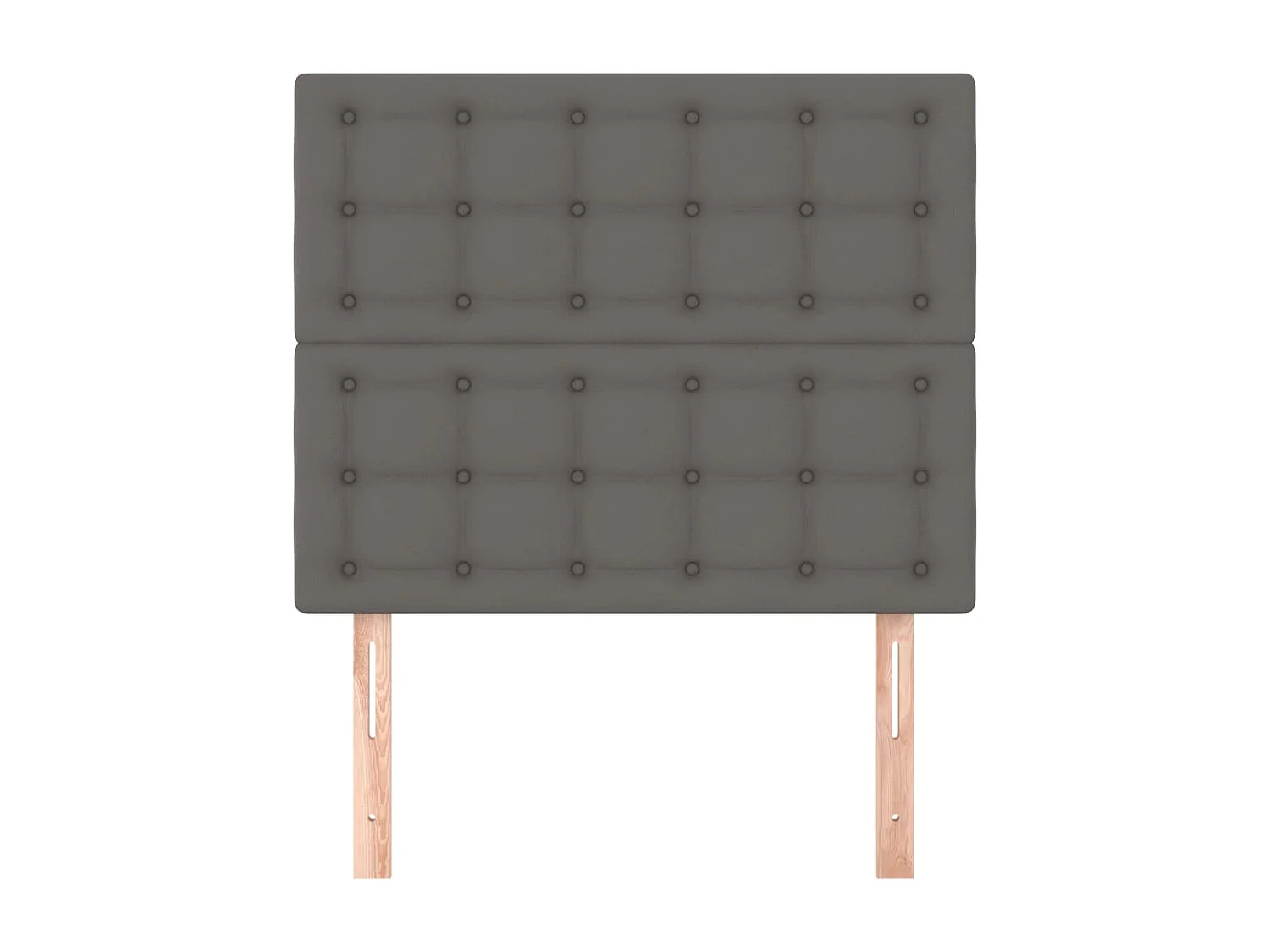 Têtes de lit 2 pcs Gris 90x5x78/88 cm Similicuir