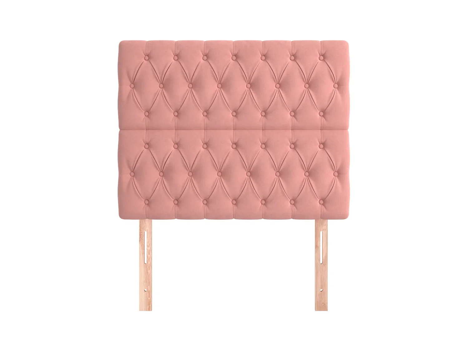 Têtes de lit 2 pcs Rose 90x7x78/88 cm Velours