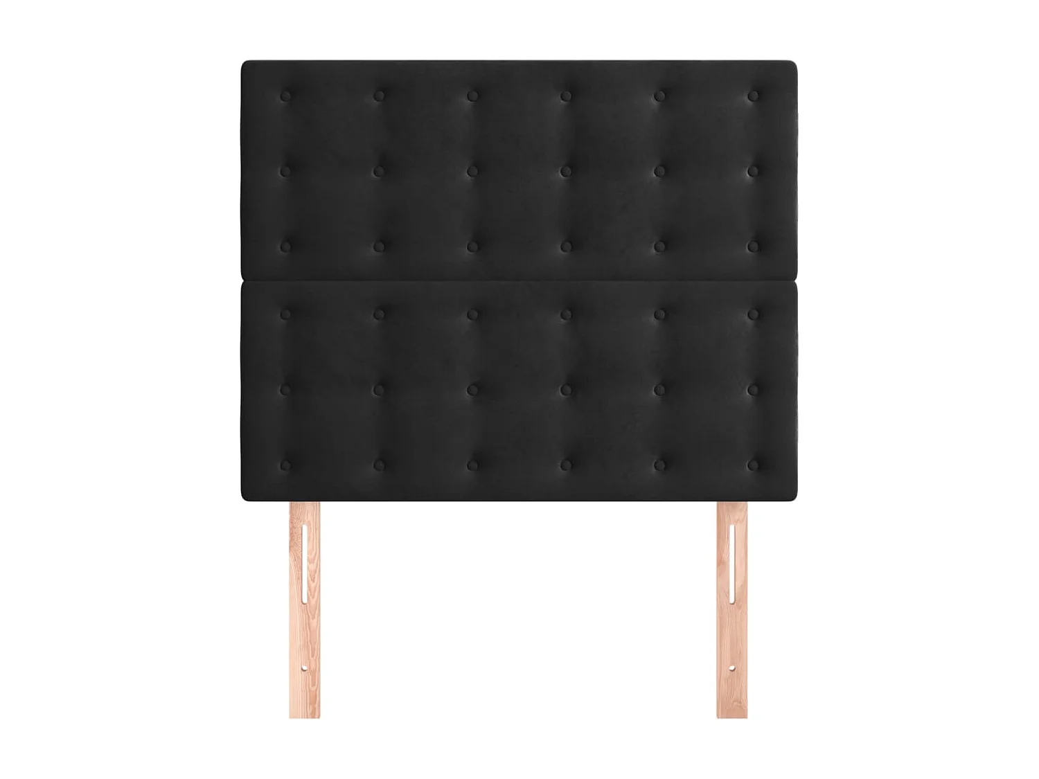 Cabeceros 2 uds Negro 80x5x78/88 cm Terciopelo