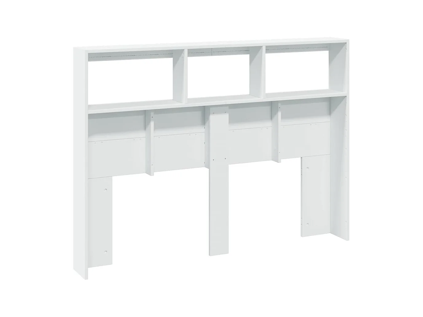 Cabecero de armario con LED blanco 140x17x102 cm