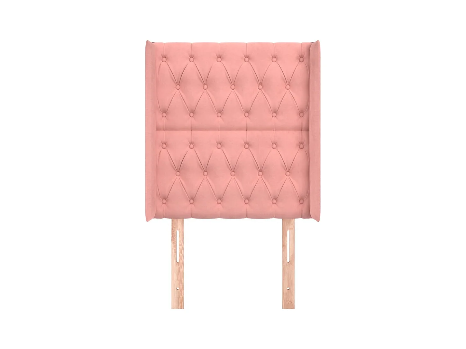 Hoofdbord met oren Rose 83x16x118/128 cm Fluweel