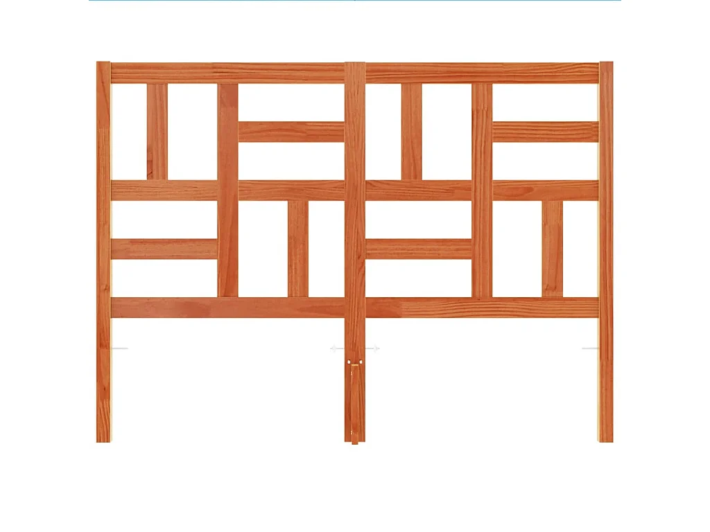 Bruin washoofdbord 135 cm massief grenenhout