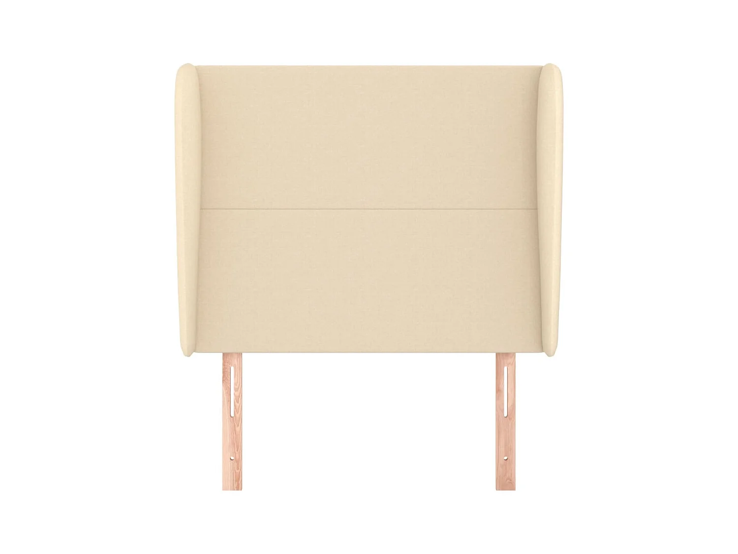 Cabecero con alas Crema 83x23x118/128 cm Tela