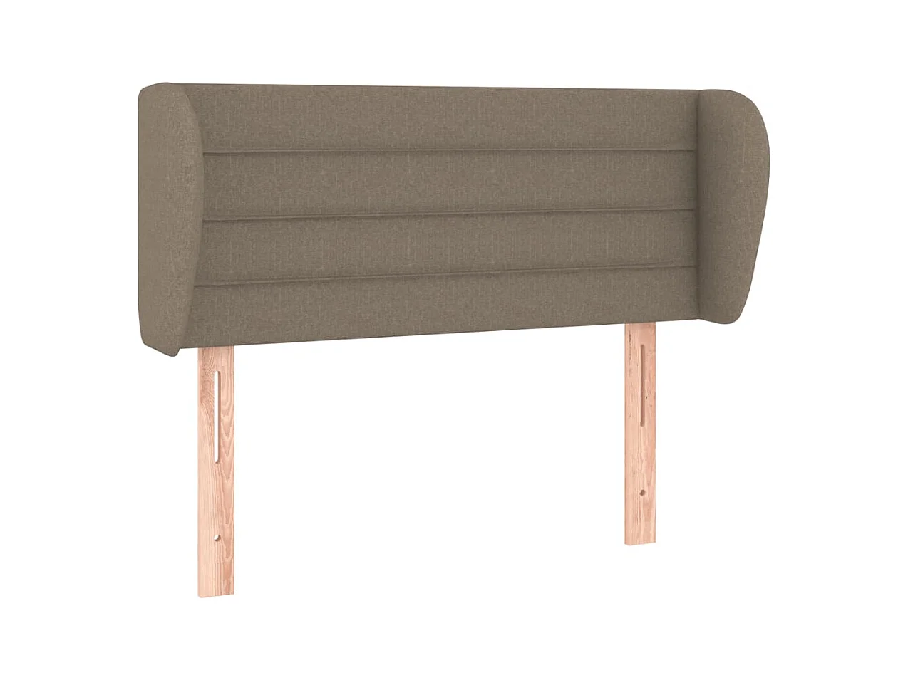 Hoofdbord met vleugels Taupe 93x23x78/88 cm Stof