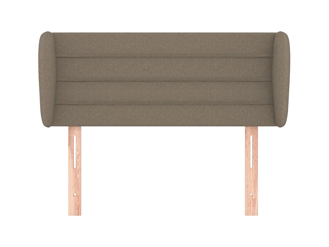 Hoofdbord met vleugels Taupe 93x23x78/88 cm Stof