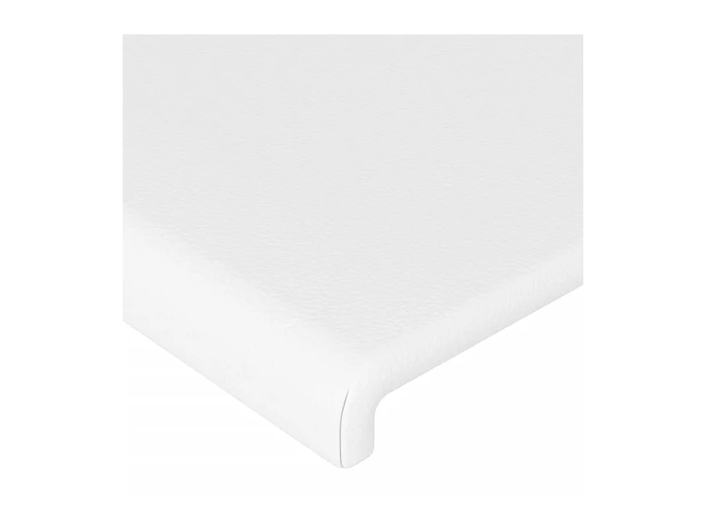 Hoofdbord met vleugels Wit 183x16x78/88 cm Kunstleer