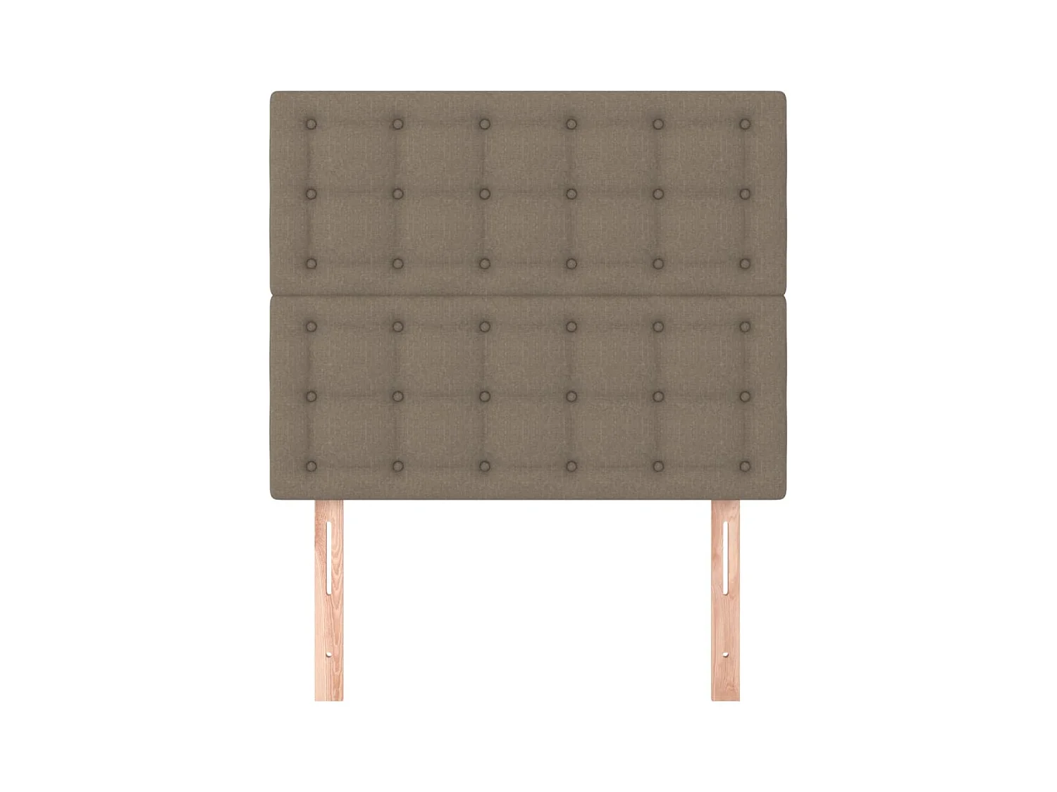 Hoofdborden 2 stuks Taupe 80x5x78/88 cm Stof