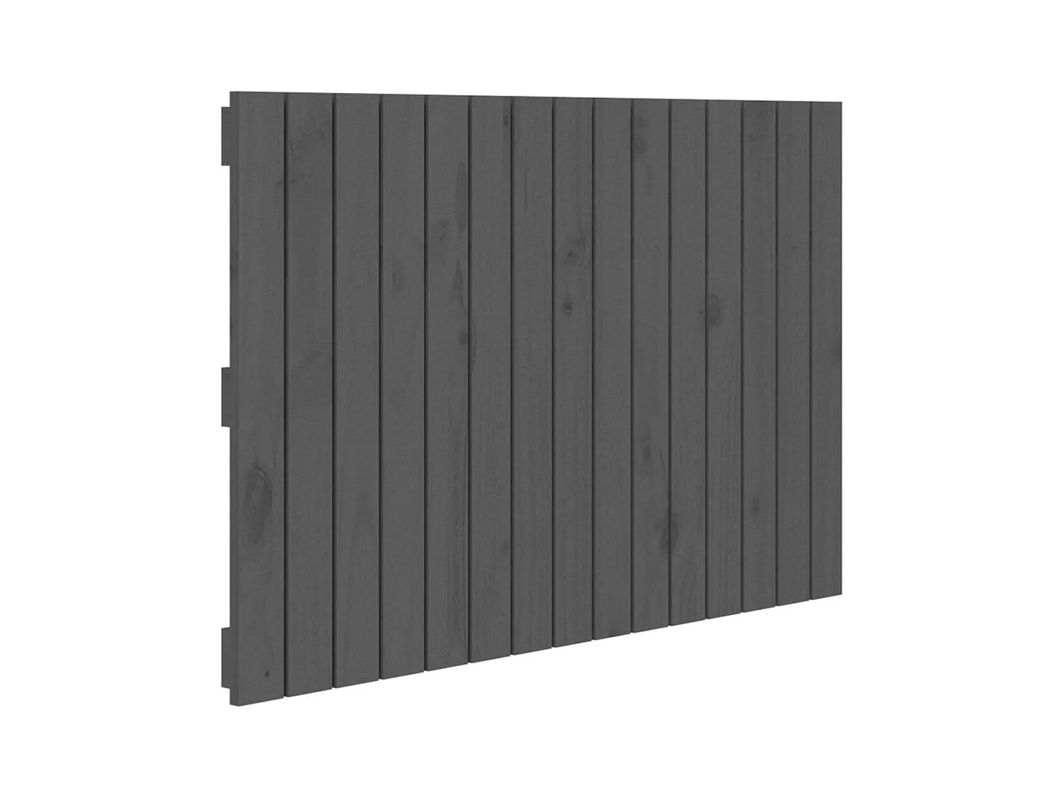Cabecero de pared Gris 95,5x3x60 cm Madera maciza de pino