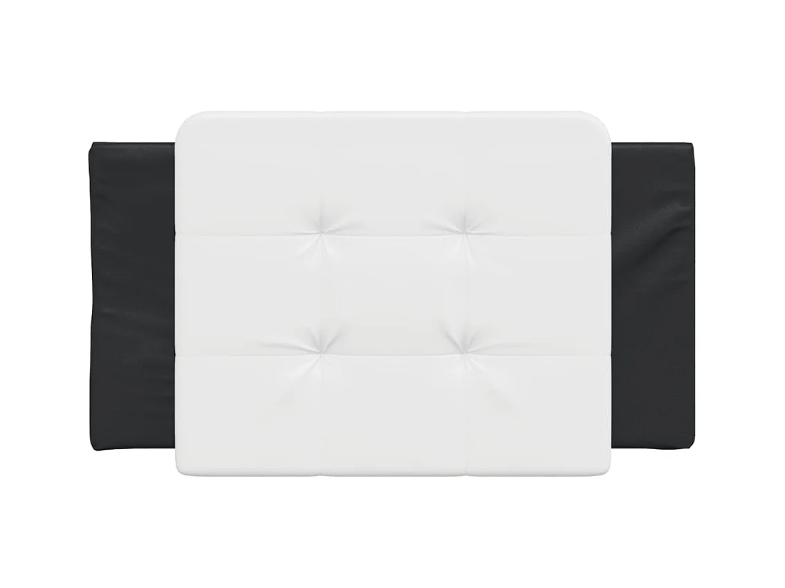 Zwart-wit 90 cm kunstleren hoofdeinde kussen