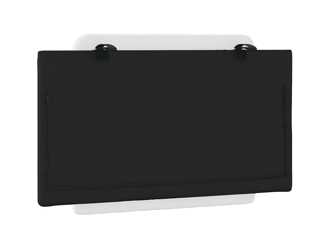 Zwart-wit 90 cm kunstleren hoofdeinde kussen