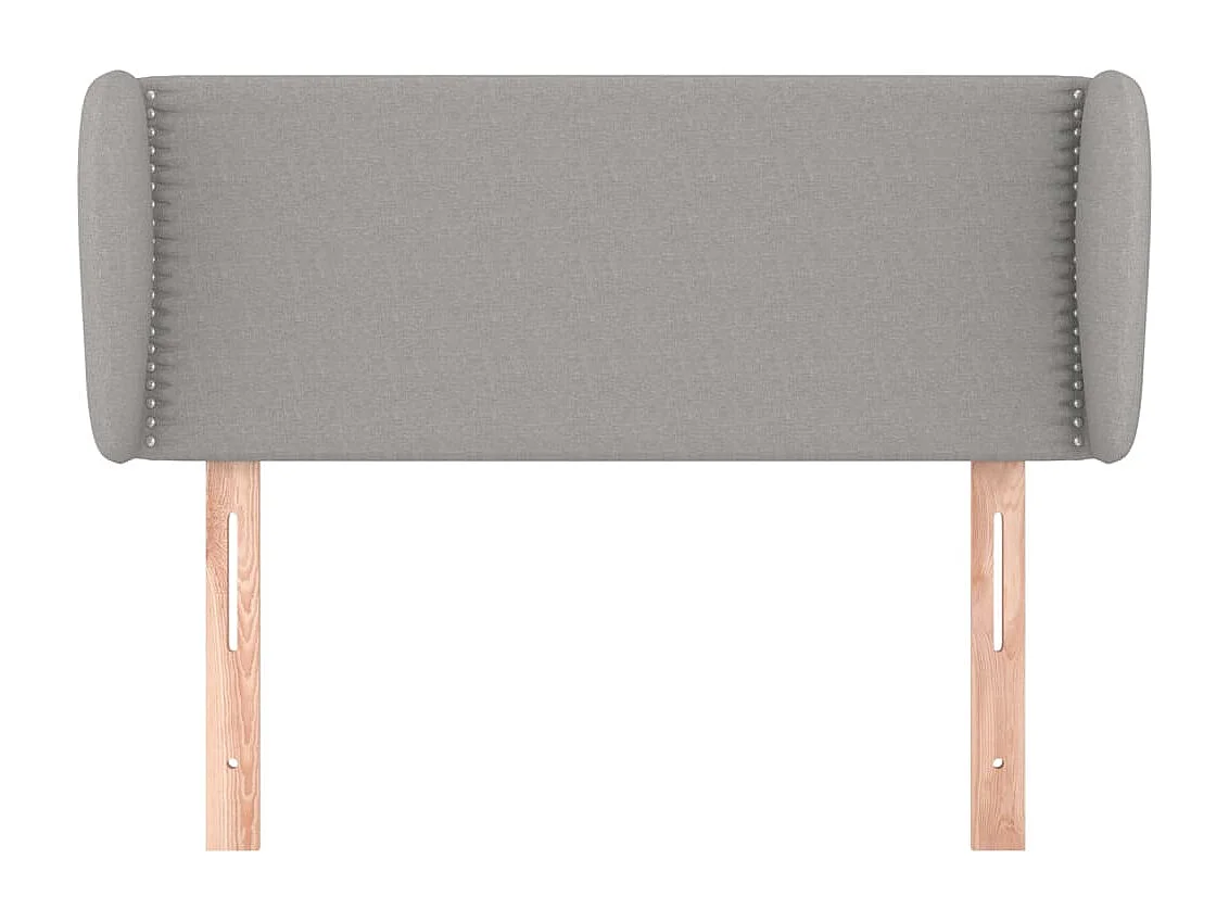 Testiera con ali Grigio chiaro 93x23x78/88 cm Tessuto