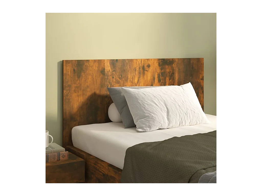 Gerookt eiken hoofdbord 120x1,5x80 cm bewerkt hout