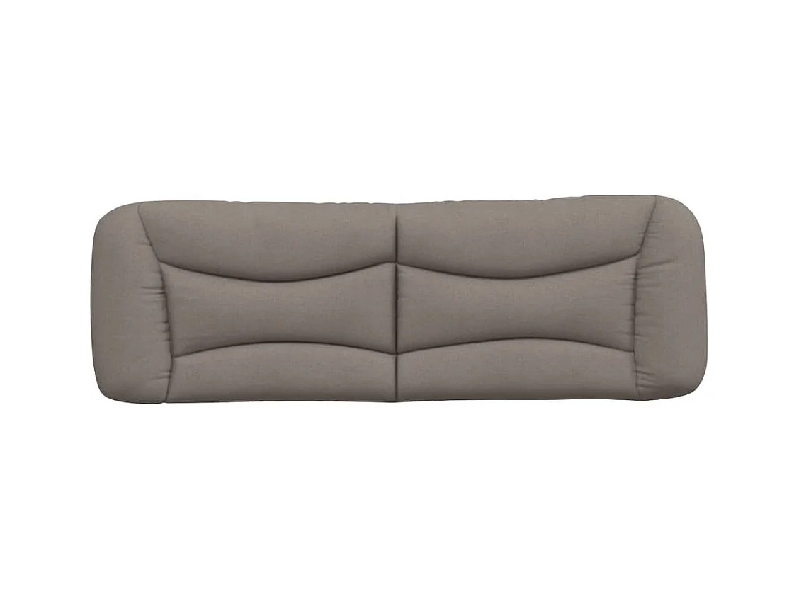 Taupe Kopfteilkissen 160 cm Stoff