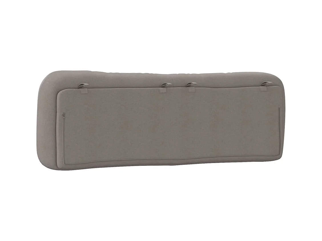 Taupe Kopfteilkissen 160 cm Stoff