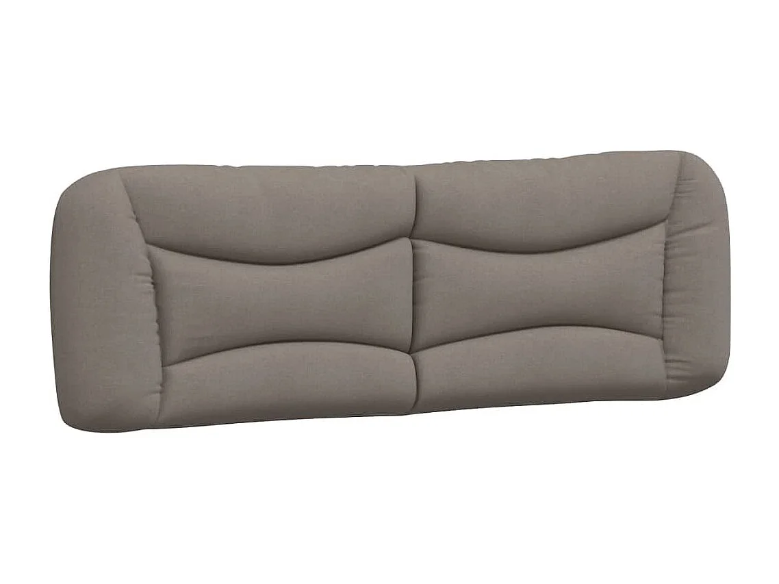 Coussin de tête de lit taupe 160 cm tissu