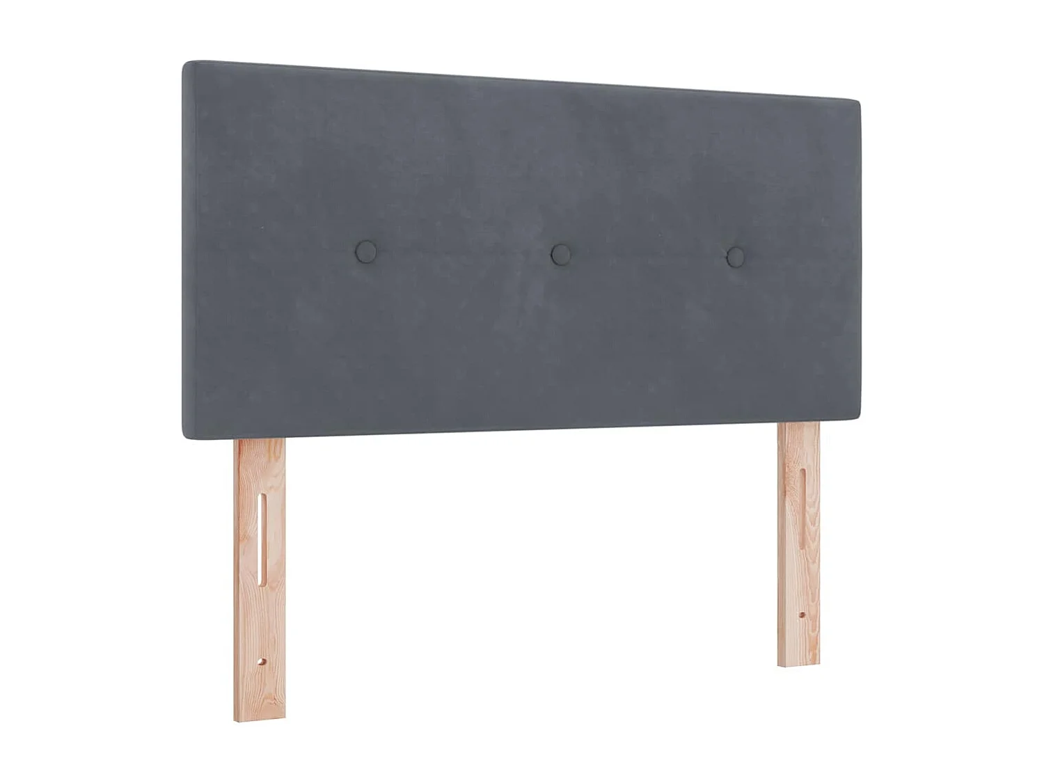 Hoofdbord Wandmontage Donkergrijs 90 cm Fluweel