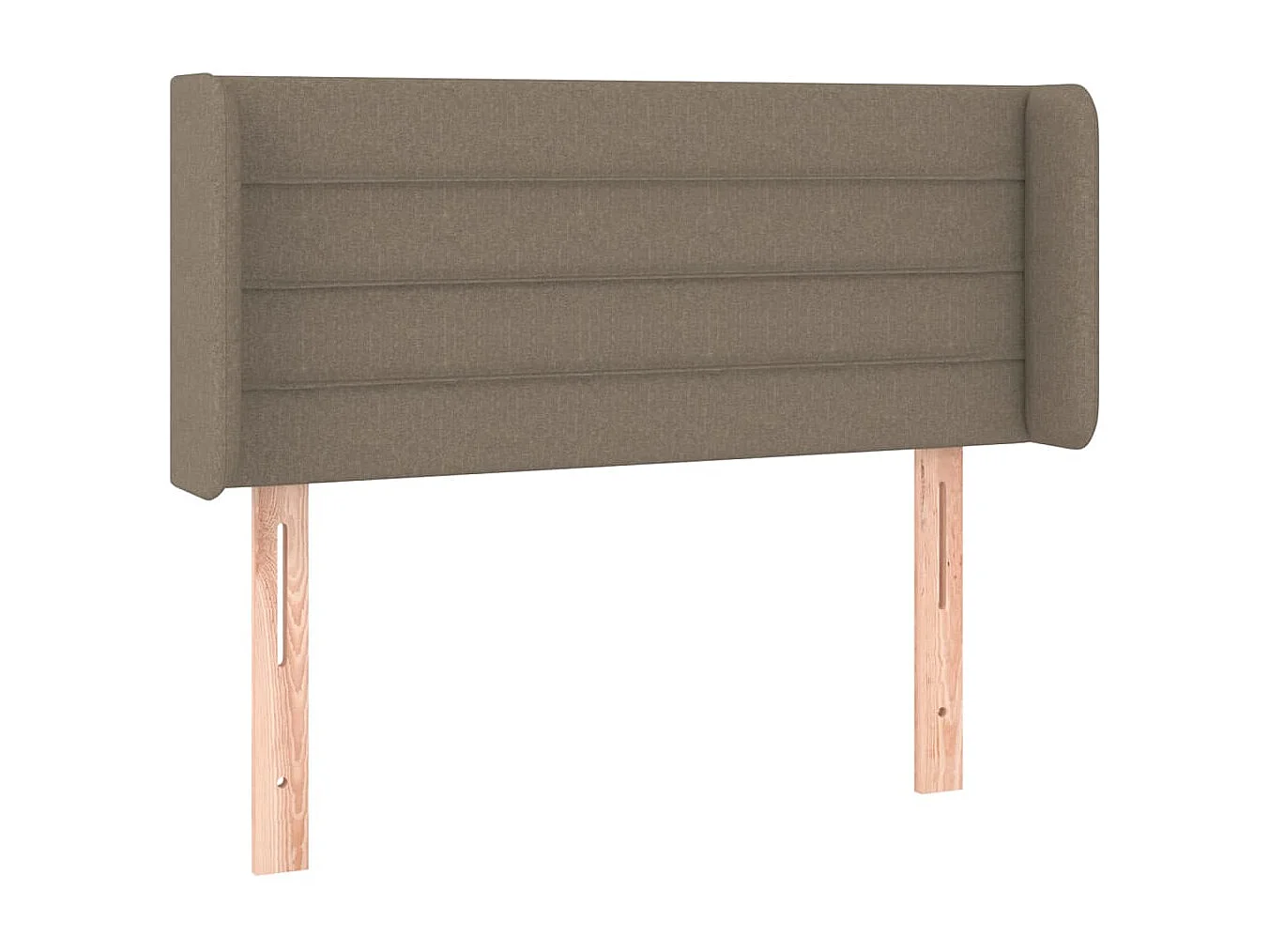Hoofdbord met vleugels Taupe 103x16x78/88 cm Stof