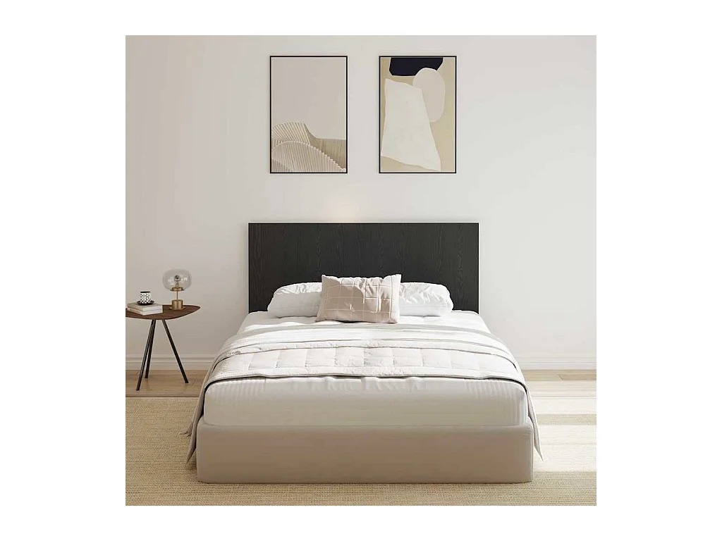 Tête de lit Chêne noir 160 x 1,5 x 80 cm Bois d'ingénierie