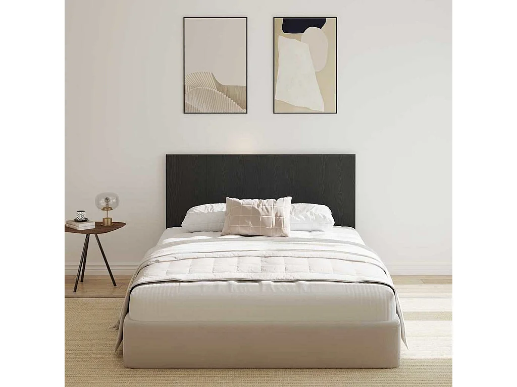Tête de lit Chêne noir 160 x 1,5 x 80 cm Bois d'ingénierie