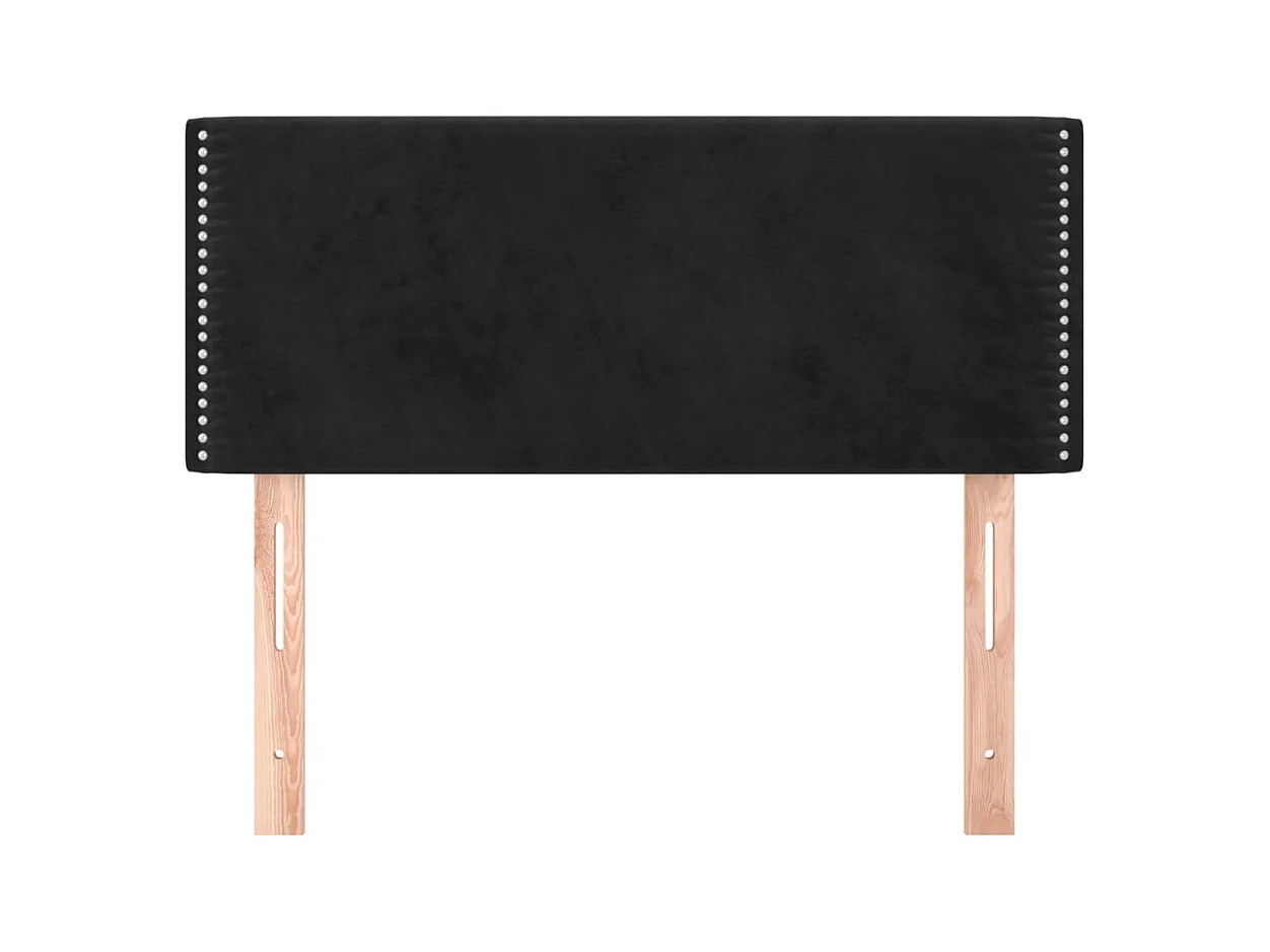 Cabecero negro 80x5x78/88 cm Terciopelo