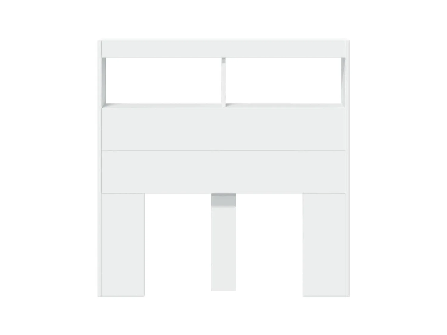 Cabecero de armario con LED blanco 100x17x102 cm