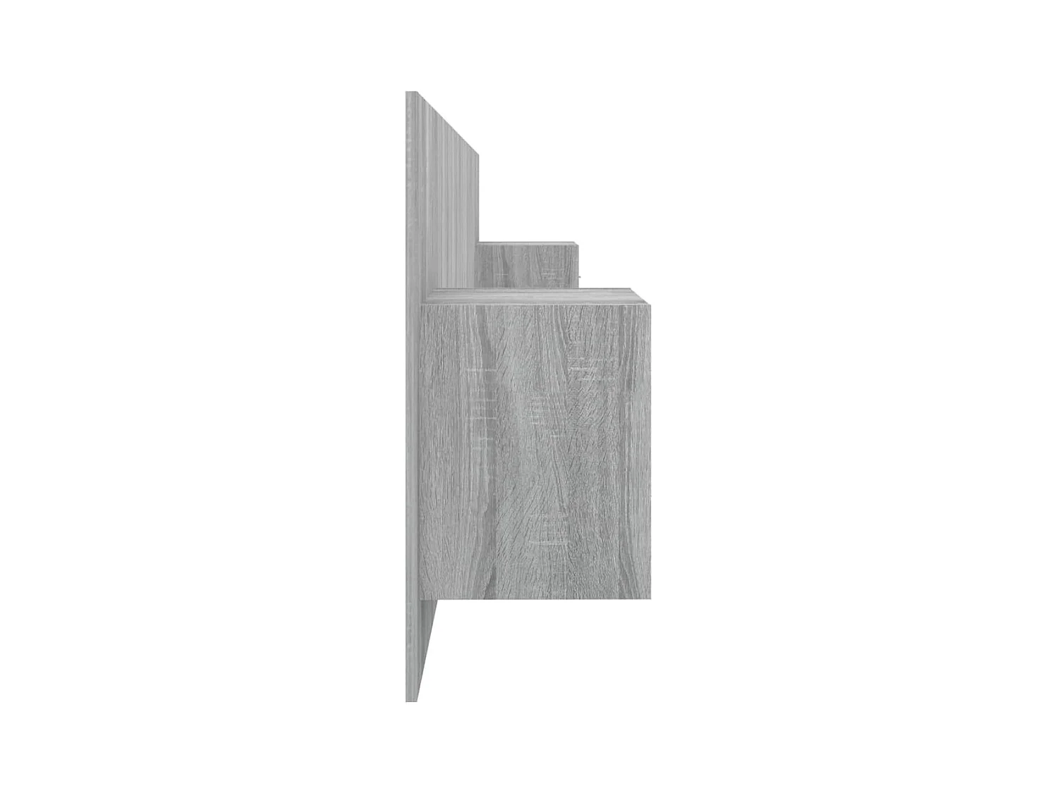 Sonoma Gray Engineered Wood Hoofdbord met Kasten