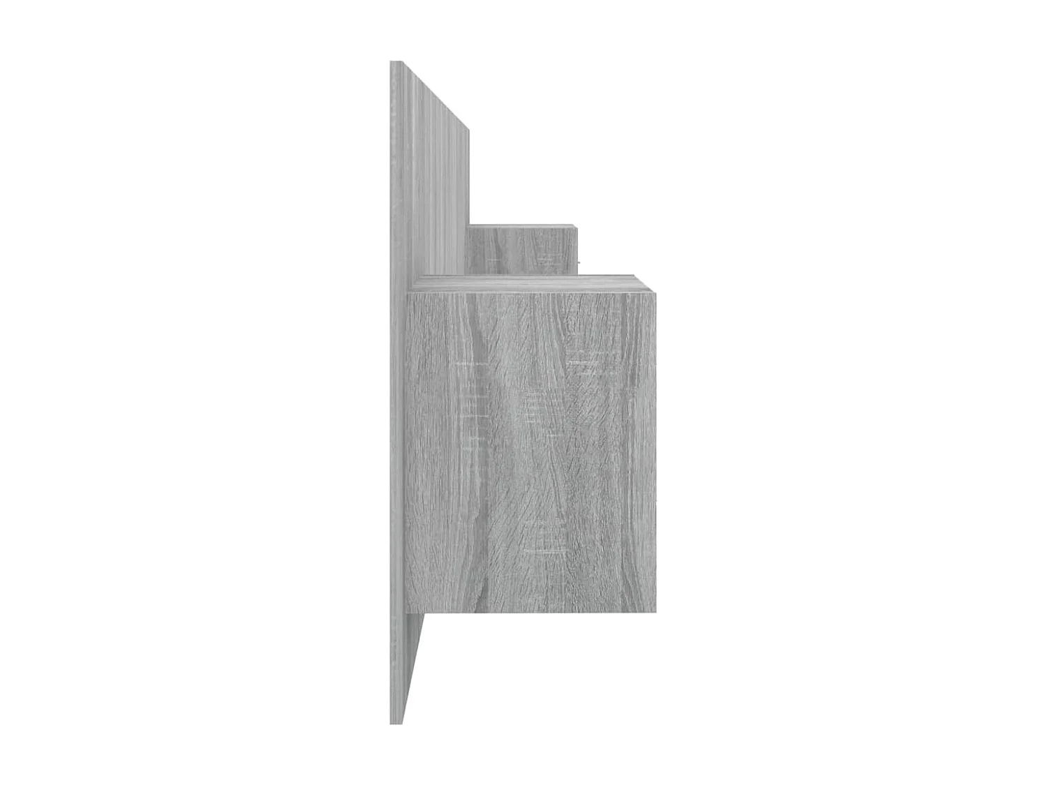 Sonoma Gray Engineered Wood Hoofdbord met Kasten