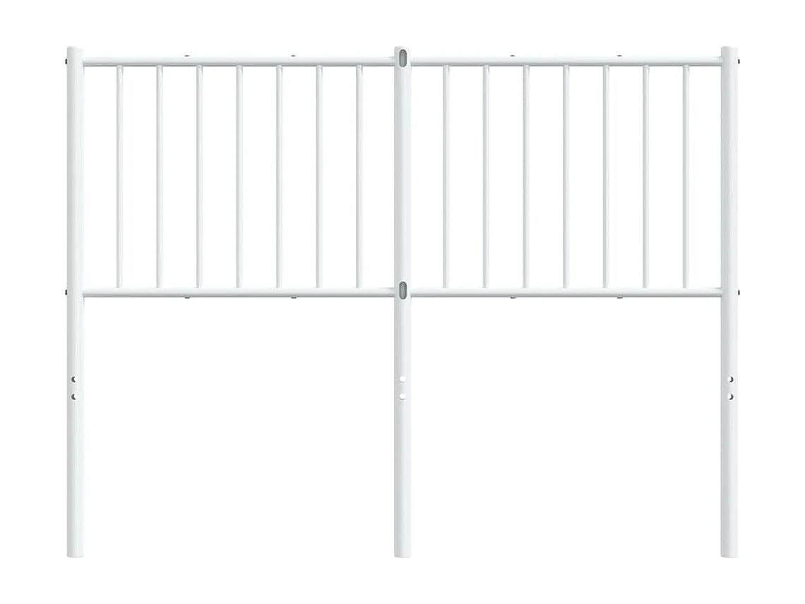 Testiera in metallo bianco 120 cm