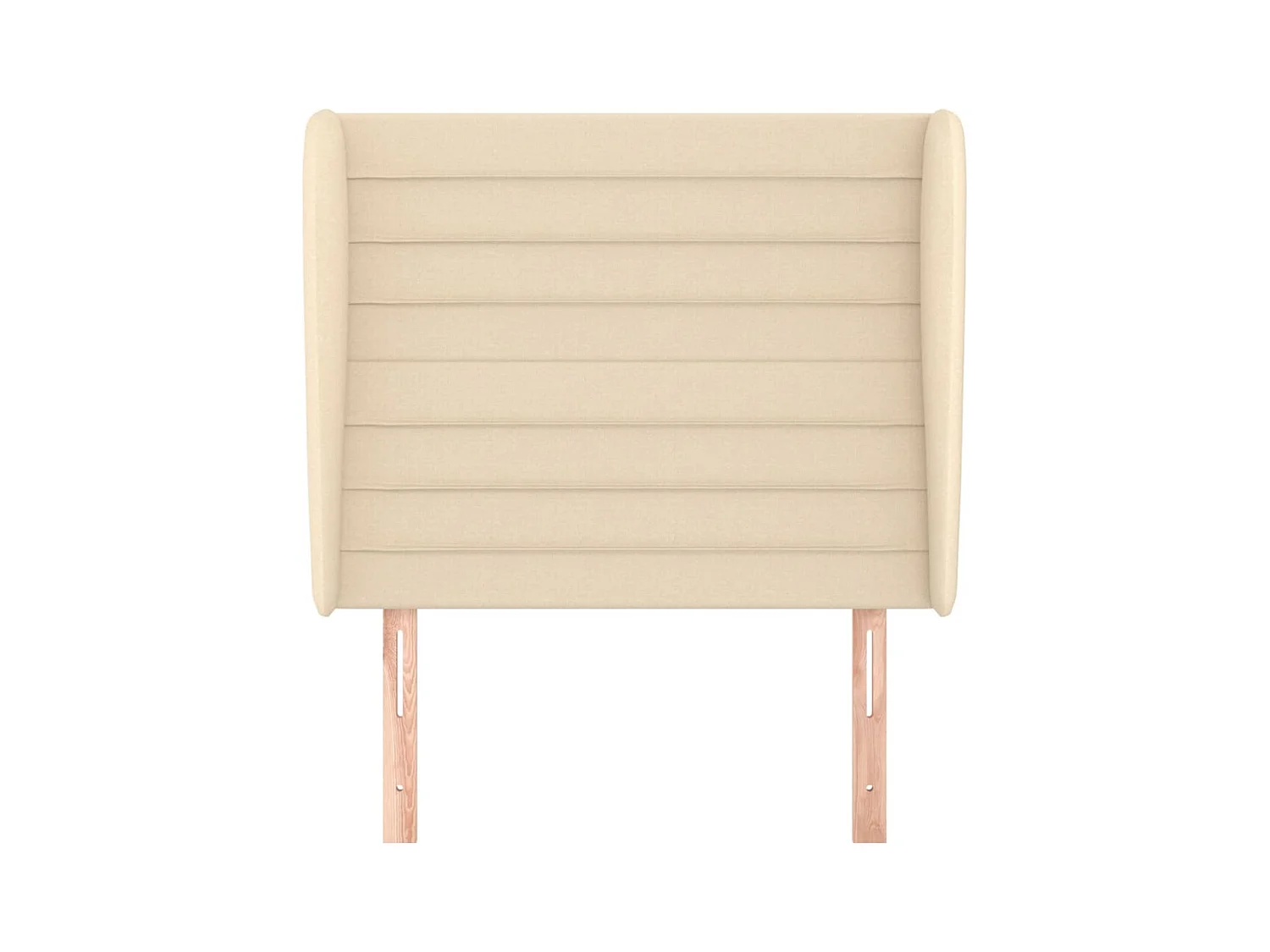 Hoofdbord met vleugels Crème 103x23x118/128 cm Stof