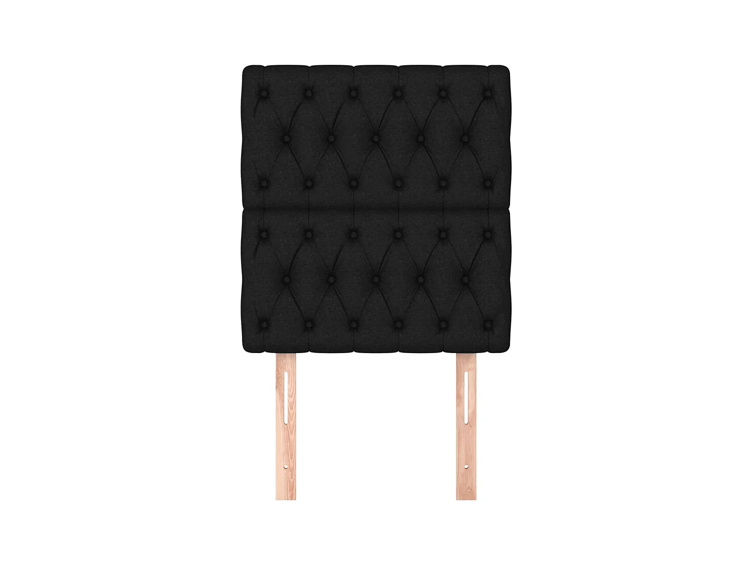 Têtes de lit 2 pcs Noir 80x7x78/88 cm Tissu