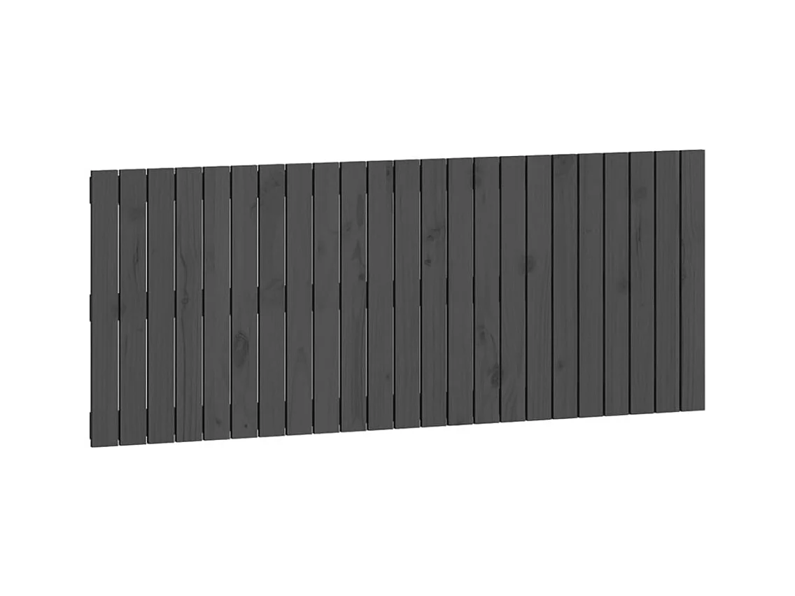 Cabecero de pared Gris 147x3x60 cm Madera maciza de pino
