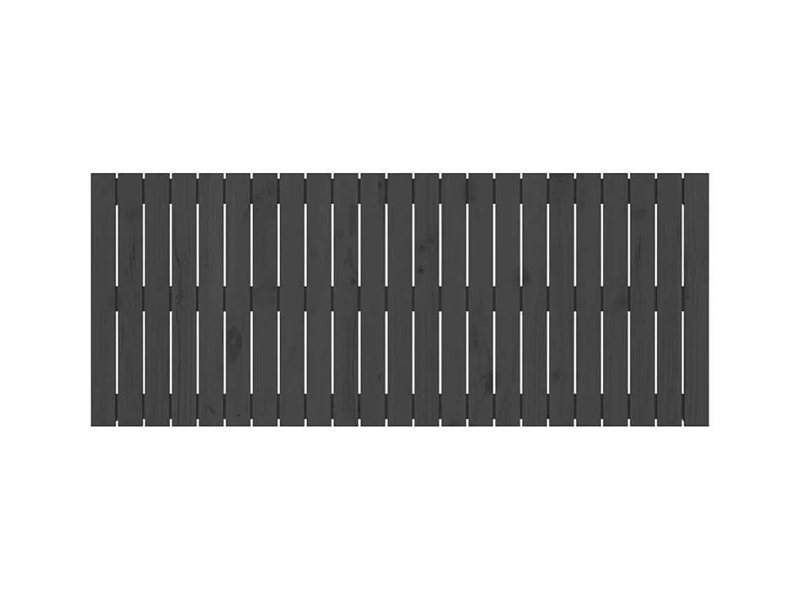 Cabecero de pared Gris 147x3x60 cm Madera maciza de pino