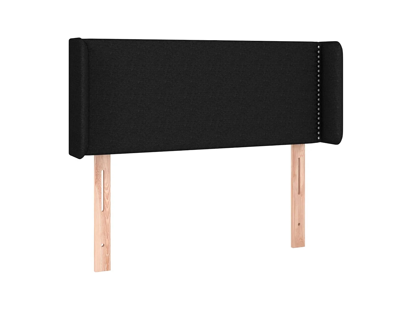 Tête de lit à LED Noir 93x16x78/88 cm Tissu