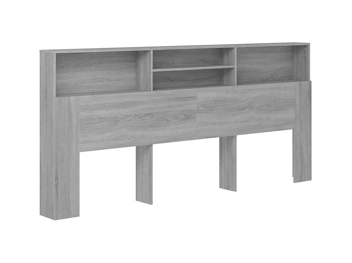 Sonoma grijs hoofdeinde kast 220x19x103,5 cm