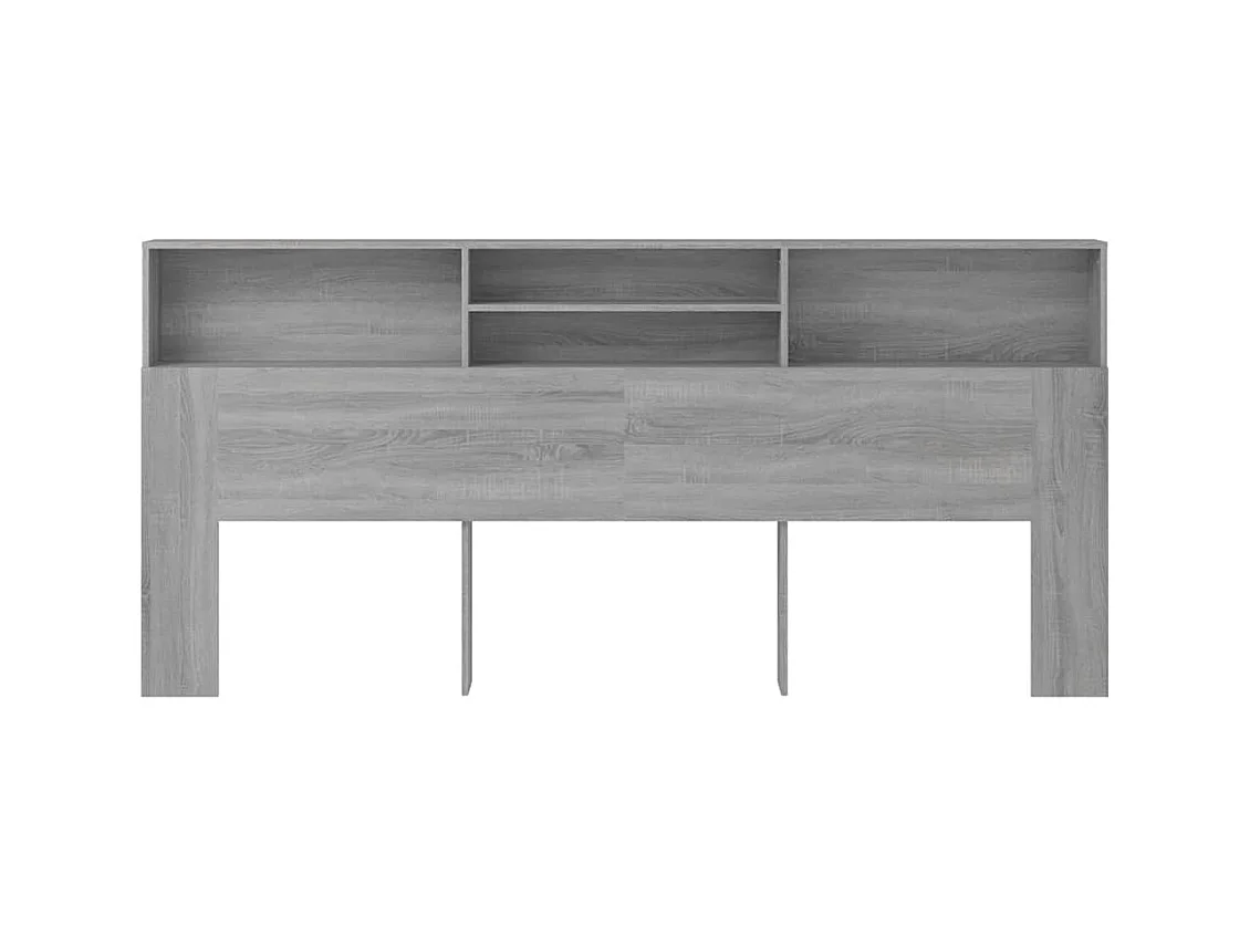 Sonoma grijs hoofdeinde kast 220x19x103,5 cm