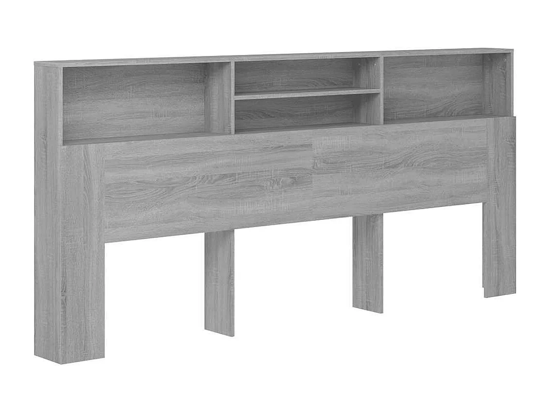 Sonoma grauer Kopfteilschrank 220x19x103,5 cm