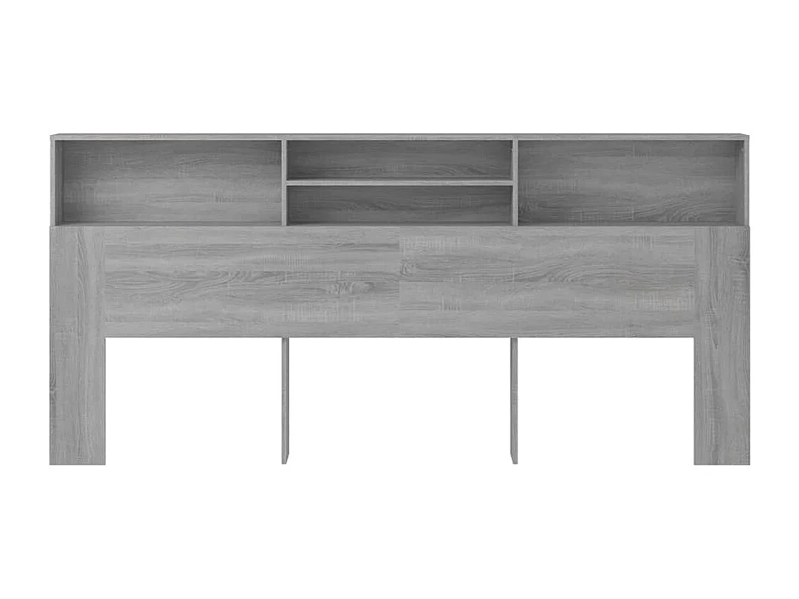 Sonoma grauer Kopfteilschrank 220x19x103,5 cm