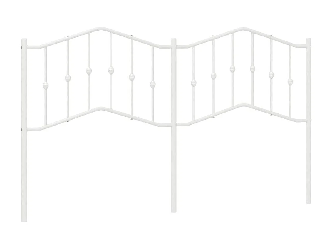 Wit metalen hoofdbord 160 cm